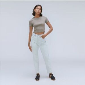 Everlane Light Blue High Rise Cropped Jeans 31
